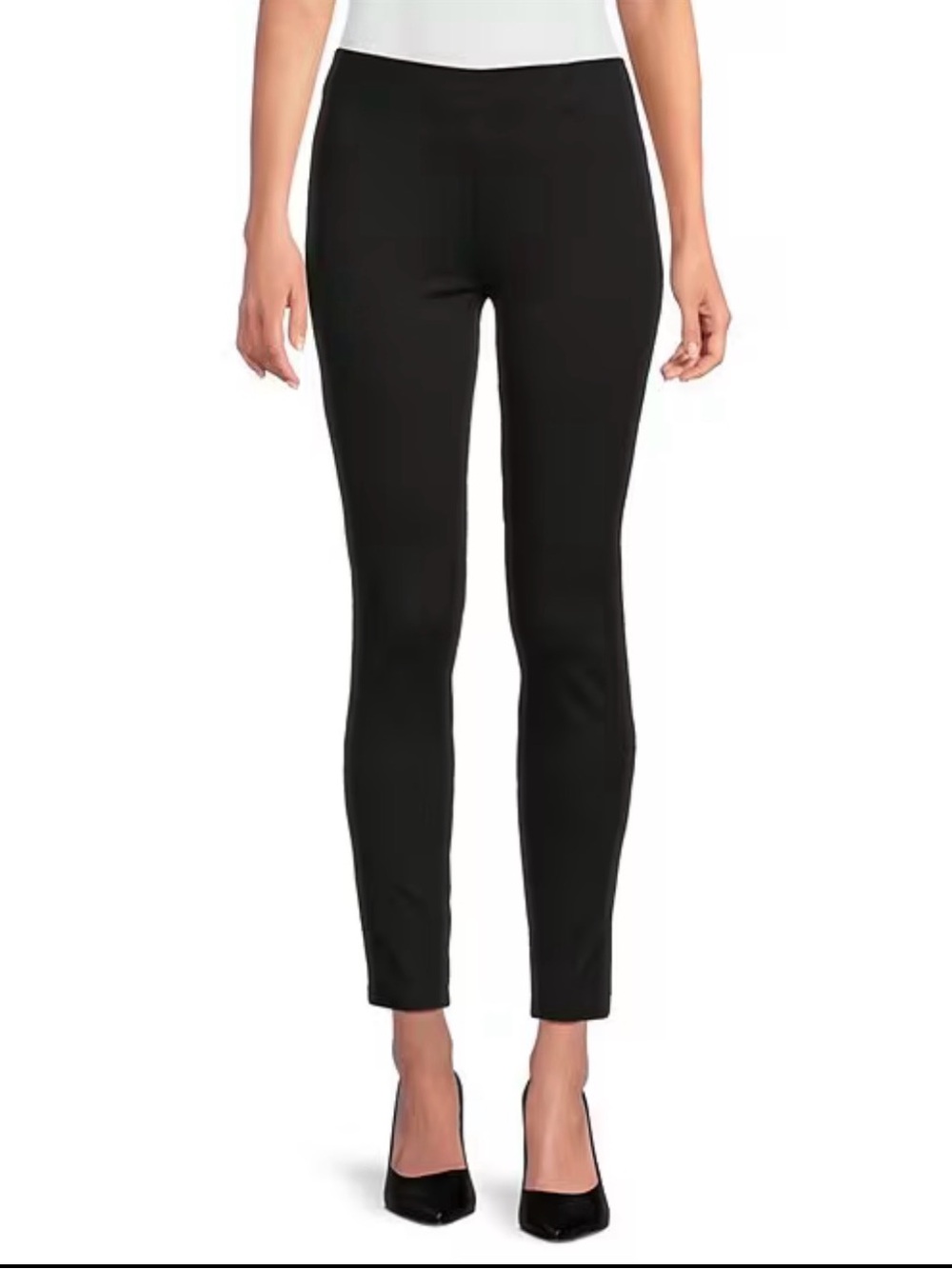 Calvin Klein Black Pull On Ankle Pants